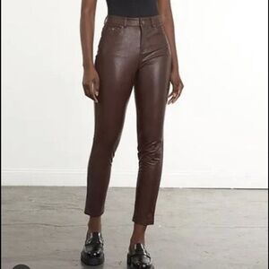 Commando Faux Leather Oxblood Pants size Large